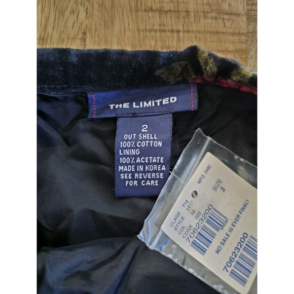 Limited Vintage Floral Velvet Wrap Skirt Women’s Size 2 NWT Goth Grunge Y2K - Picture 7 of 7